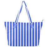 Blue Stripes, Sticker, Stickers Full Print Shoulder Bag