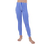 Blue Stripes, Sticker, Stickers Kids  Lightweight Velour Leggings