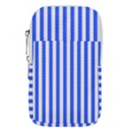 Blue Stripes, Sticker, Stickers Waist Pouch (Small)