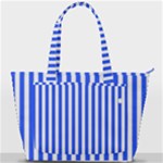 Blue Stripes, Sticker, Stickers Back Pocket Shoulder Bag 