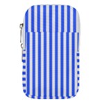 Blue Stripes, Sticker, Stickers Waist Pouch (Large)