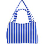 Blue Stripes, Sticker, Stickers Double Compartment Shoulder Bag