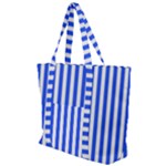 Blue Stripes, Sticker, Stickers Zip Up Canvas Bag