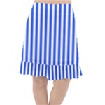 Blue Stripes, Sticker, Stickers Fishtail Chiffon Skirt