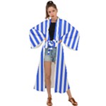 Blue Stripes, Sticker, Stickers Maxi Kimono