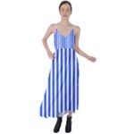 Blue Stripes, Sticker, Stickers Tie Back Maxi Dress