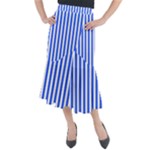 Blue Stripes, Sticker, Stickers Midi Mermaid Skirt