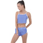 Blue Stripes, Sticker, Stickers Summer Cropped Co-Ord Set