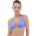 Blue Stripes, Sticker, Stickers Ring Detail Bikini Top