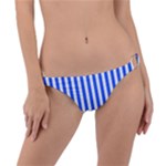 Blue Stripes, Sticker, Stickers Ring Detail Bikini Bottoms