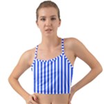 Blue Stripes, Sticker, Stickers Mini Tank Bikini Top