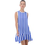 Blue Stripes, Sticker, Stickers Frill Swing Dress