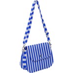 Blue Stripes, Sticker, Stickers Saddle Handbag