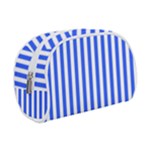 Blue Stripes, Sticker, Stickers Make Up Case (Small)