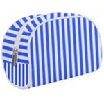 Blue Stripes, Sticker, Stickers Make Up Case (Medium)