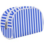 Blue Stripes, Sticker, Stickers Make Up Case (Large)