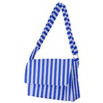 Blue Stripes, Sticker, Stickers Full Print Messenger Bag (M)