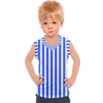 Blue Stripes, Sticker, Stickers Kids  Sport Tank Top