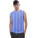 Blue Stripes, Sticker, Stickers Men s Regular Tank Top