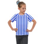 Blue Stripes, Sticker, Stickers Kids  Mesh Piece T-Shirt