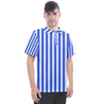 Blue Stripes, Sticker, Stickers Men s Polo T-Shirt