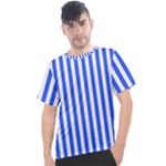 Blue Stripes, Sticker, Stickers Men s Sport Top