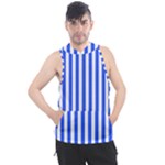 Blue Stripes, Sticker, Stickers Men s Sleeveless Hoodie