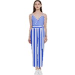 Blue Stripes, Sticker, Stickers V-Neck Camisole Jumpsuit