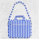 Blue Stripes, Sticker, Stickers MacBook Pro 13  Shoulder Laptop Bag 