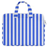 Blue Stripes, Sticker, Stickers MacBook Pro 13  Double Pocket Laptop Bag