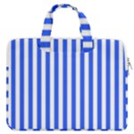 Blue Stripes, Sticker, Stickers MacBook Pro 15  Double Pocket Laptop Bag 