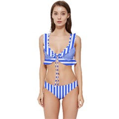 Low Cut Ruffle Edge Bikini Set 