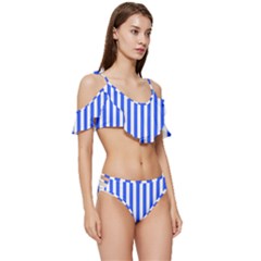 Ruffle Edge Tie Up Bikini Set	 