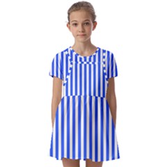 Kids  Short Sleeve Pinafore Style Dress 