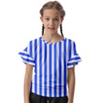 Blue Stripes, Sticker, Stickers Kids  Cut Out Flutter Sleeves