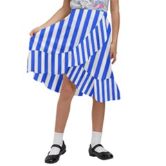 Kids  Ruffle Flared Wrap Midi Skirt 