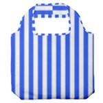 Blue Stripes, Sticker, Stickers Premium Foldable Grocery Recycle Bag