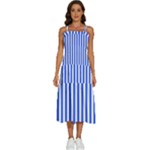 Blue Stripes, Sticker, Stickers Sleeveless Shoulder Straps Boho Dress