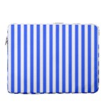 Blue Stripes, Sticker, Stickers 15  Vertical Laptop Sleeve Case With Pocket