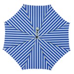 Blue Stripes, Sticker, Stickers Automatic Folding Umbrella with Case (Medium)