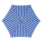 Blue Stripes, Sticker, Stickers Automatic Folding Umbrella with Case (Small)