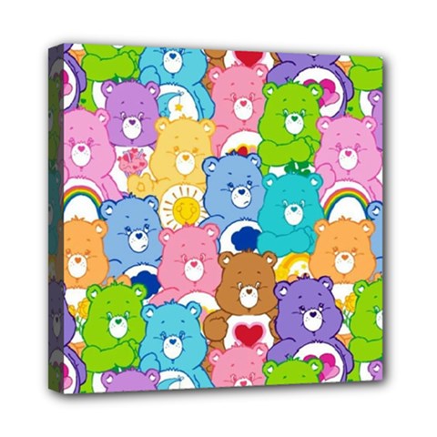 Care Bears, Adorable, Art Mini Canvas 8  x 8  (Stretched) from ArtsNow.com