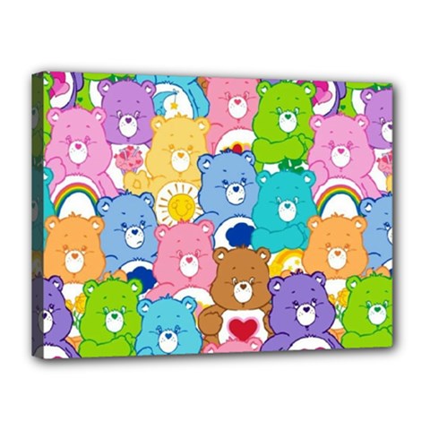 Care Bears, Adorable, Art Canvas 16  x 12  (Stretched) from ArtsNow.com