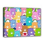 Care Bears, Adorable, Art Canvas 16  x 12  (Stretched)