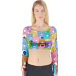 Care Bears, Adorable, Art Long Sleeve Crop Top