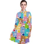 Care Bears, Adorable, Art Long Sleeve Chiffon Shirt Dress