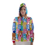 Care Bears, Adorable, Art Women s Hooded Windbreaker