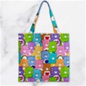 Zipper Grocery Tote Bag 