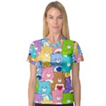 Care Bears, Adorable, Art V-Neck Sport Mesh T-Shirt