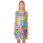 Care Bears, Adorable, Art Sleeveless Satin Nightdress